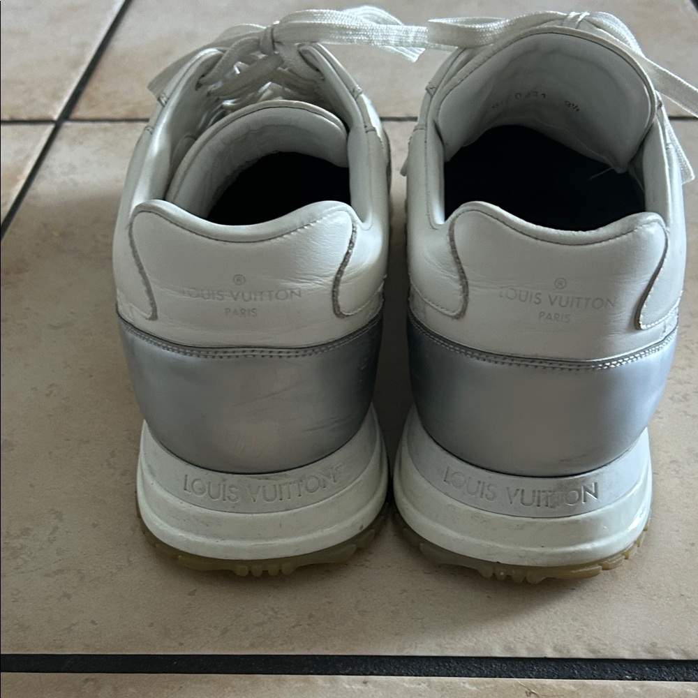 Louis Vuitton White and Gray Athletic Shoes - Picture 5 of 9